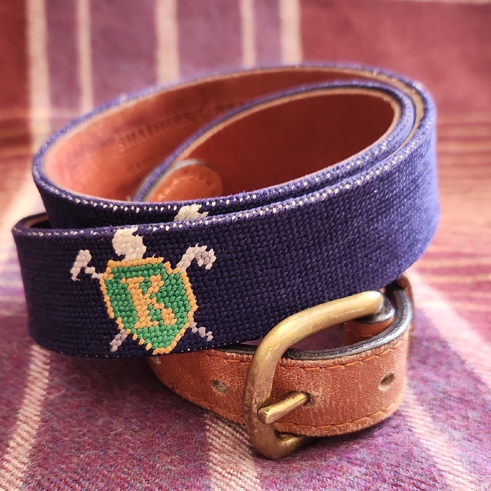 RARE Smathers & Branson K golf Club Belt Size 34 M